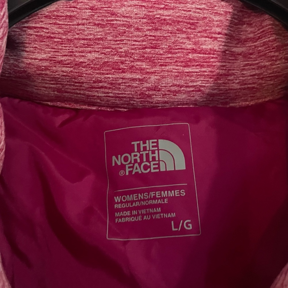 North Face Vest Womens Medium Pink Puffer Nuptuse Goose Down Fill Insulated - Picture 4 of 14